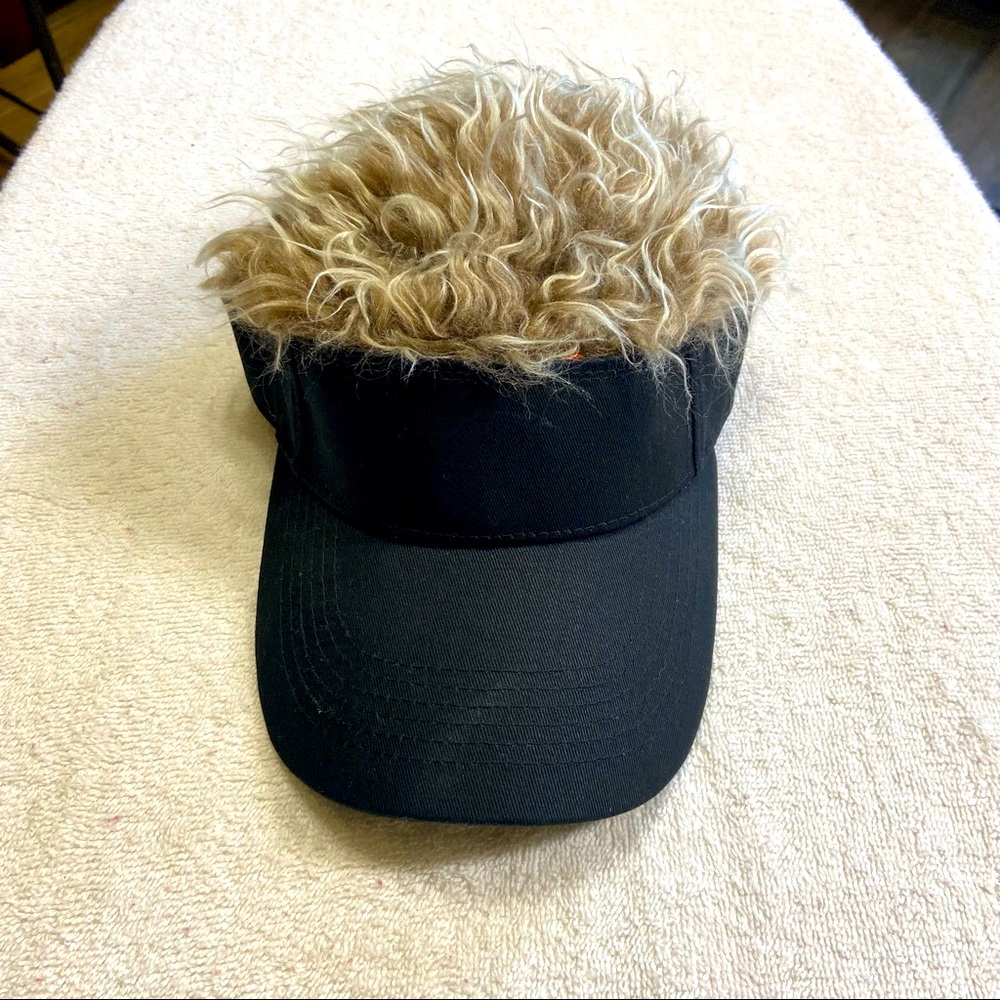 Men's Hair Visor ​Sun Hats Visor with Fake Hair (New)